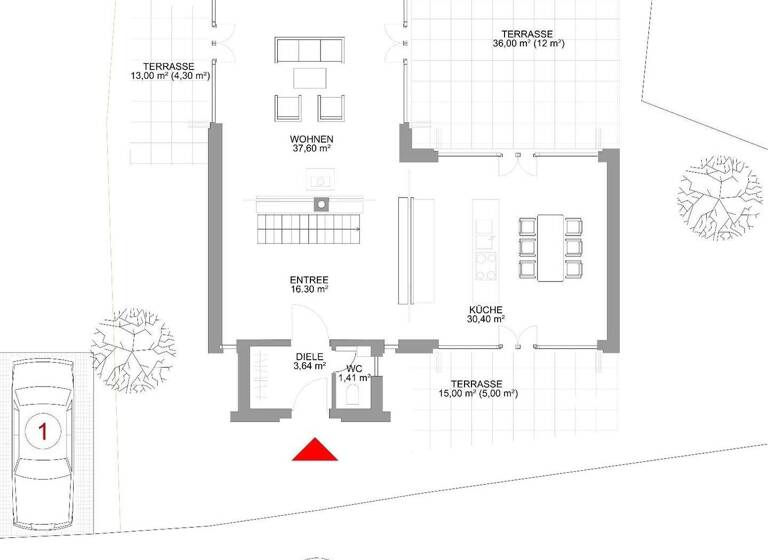 Einfamilienhaus zur Miete - Erstbezug 6.000 € 4 Zimmer 206 m² 500 m² Grundstück Berg 82335