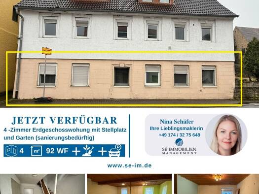 Wohnung zum Kauf 129.000 € 4 Zimmer 92,3 m² Flehingen Oberderdingen-Flehingen 75038