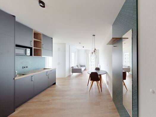 Wohnung zur Miete 866 € 1 Zimmer 37 m² 7. Geschoss Lyoner Straße Schwanheim Frankfurt am Main 60528