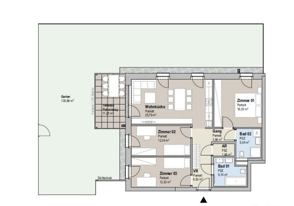 Wohnung zum Kauf 520.000 € 4 Zimmer 89,1 m²<br/>Wohnfläche Bad Vöslau 2540