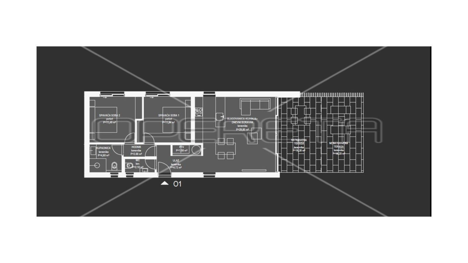 Wohnung zum Kauf 380.000 € 2 Zimmer 100 m²<br/>Wohnfläche Ugljan Ugljan