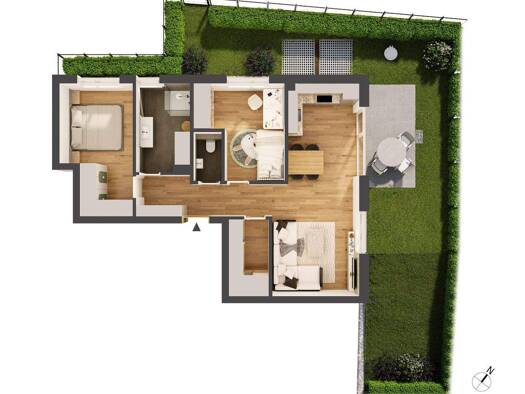 Wohnung zum Kauf - Neubau provisionsfrei 360.000 € 3 Zimmer 68,1 m² EG Franz-Prantl-Park 3 Jenbach 6200