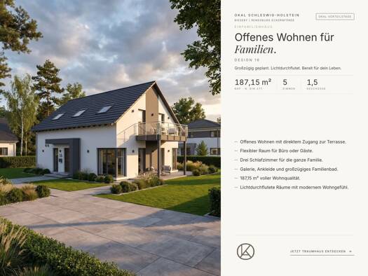 Einfamilienhaus zum Kauf 568.900 € 5 Zimmer 187,2 m² 730 m² Grundstück Rieseby 24354