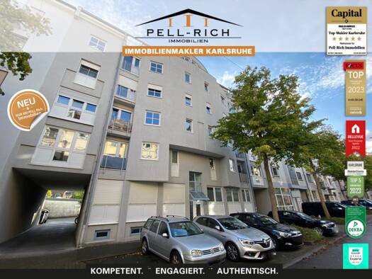 Wohnung zur Miete 700 € 1 Zimmer 35 m² 4. Geschoss Mühlburg Knielingen 76185