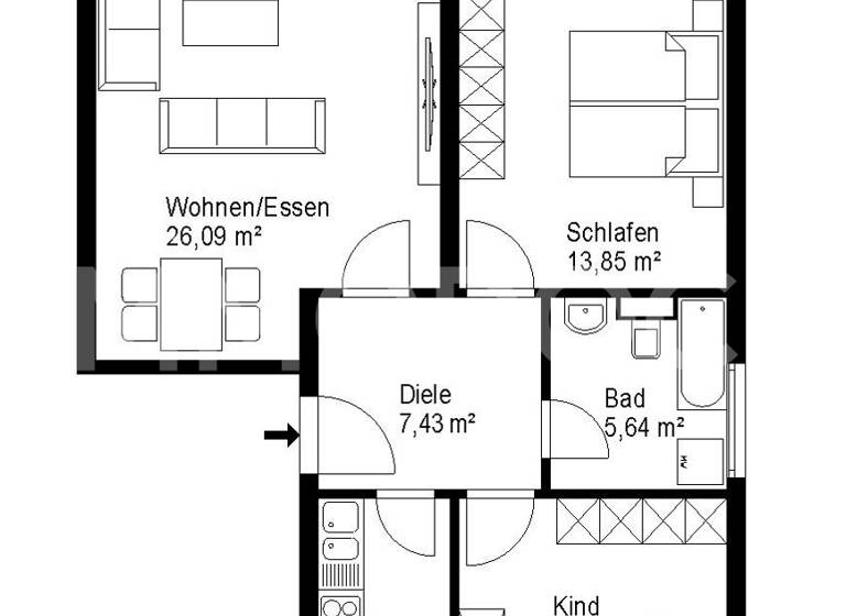 Wohnung zum Kauf 279.900 € 3 Zimmer 76,9 m²<br/>Wohnfläche Bad Wörishofen Bad Wörishofen 86825