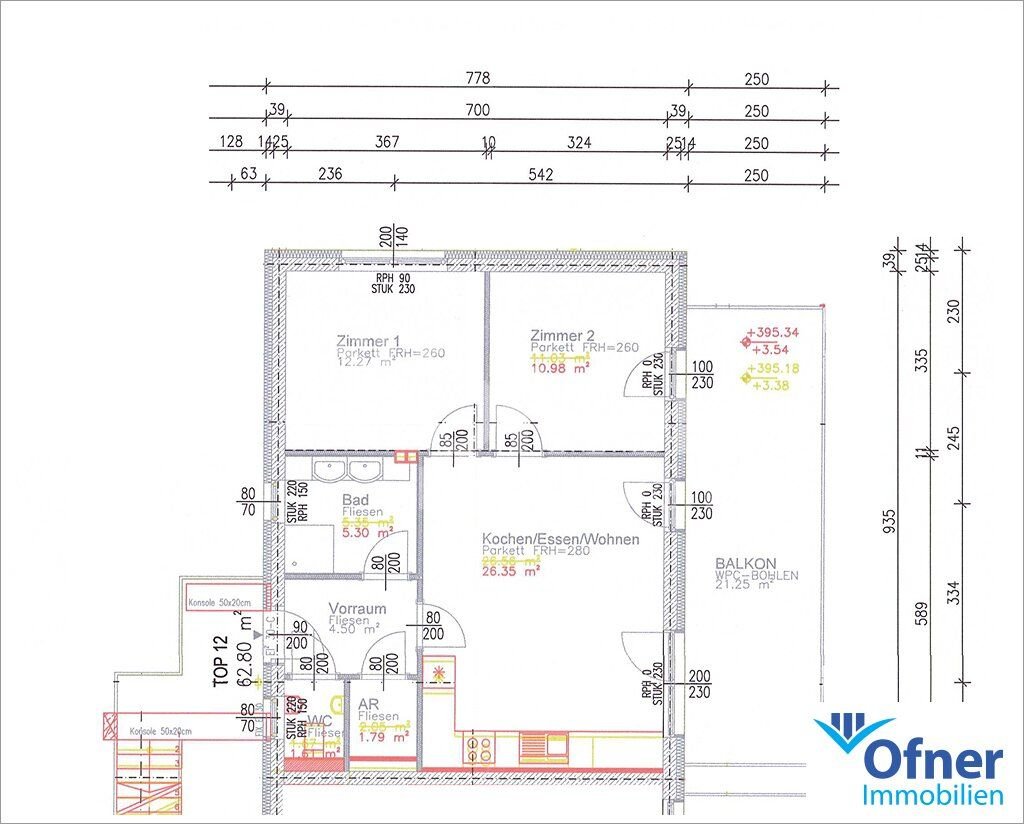 Wohnung zum Kauf 231.410 € 3 Zimmer 62,8 m²<br/>Wohnfläche 1.<br/>Geschoss Voitsberg 8570