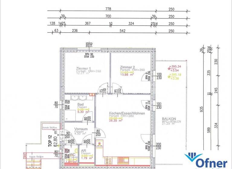 Wohnung zum Kauf 231.410 € 3 Zimmer 62,8 m²<br/>Wohnfläche 1.<br/>Geschoss Voitsberg 8570