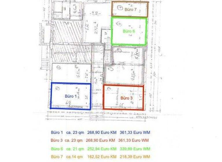 Bürofläche zur Miete 269 € 1 Zimmer 23 m² Bürofläche Pye Osnabrück 49090