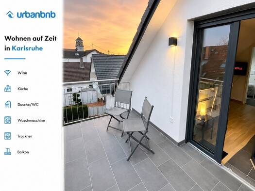 Wohnung zur Miete auf Zeit 1.690 € 1 Zimmer 23 m² frei ab sofort Neureuter Hauptstraße Neureut Neureut 76149