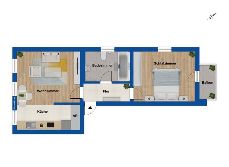 Wohnung zum Kauf 120.000 € 2 Zimmer 50,9 m² Mickten Dresden 01139