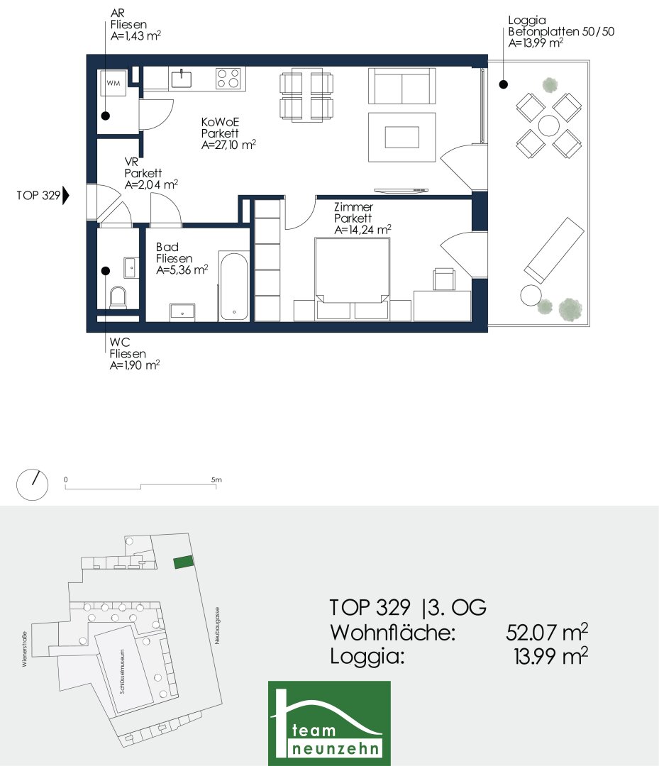 Wohnung zur Miete 667 € 2 Zimmer 52,1 m²<br/>Wohnfläche 3.<br/>Geschoss Neubaugasse 45 Lend Graz 8020