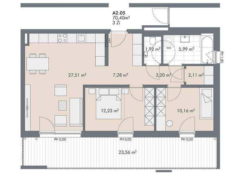 Wohnung zum Kauf - Erstbezug provisionsfrei 650.000 € 3 Zimmer 70,4 m² 2. Geschoss Egerdachstraße Pradl Innsbruck 6020