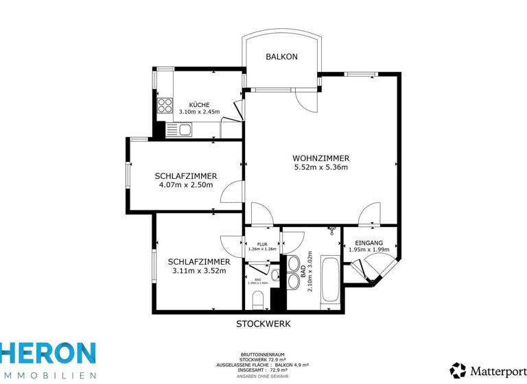 Wohnung zum Kauf 260.000 € 3 Zimmer 73 m² 2. Geschoss Plochingen 73207