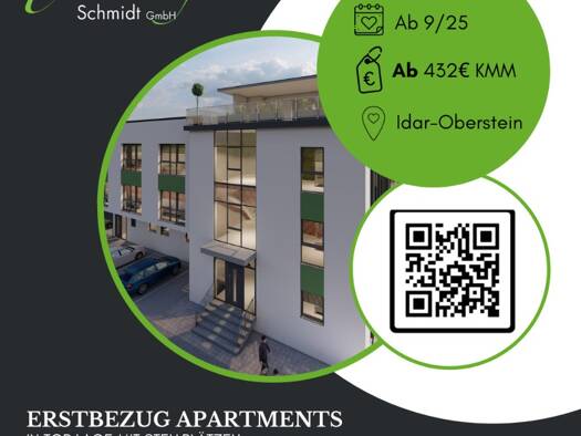 Studio zur Miete 505 € 1 Zimmer 40,5 m² Idar-Oberstein 55743