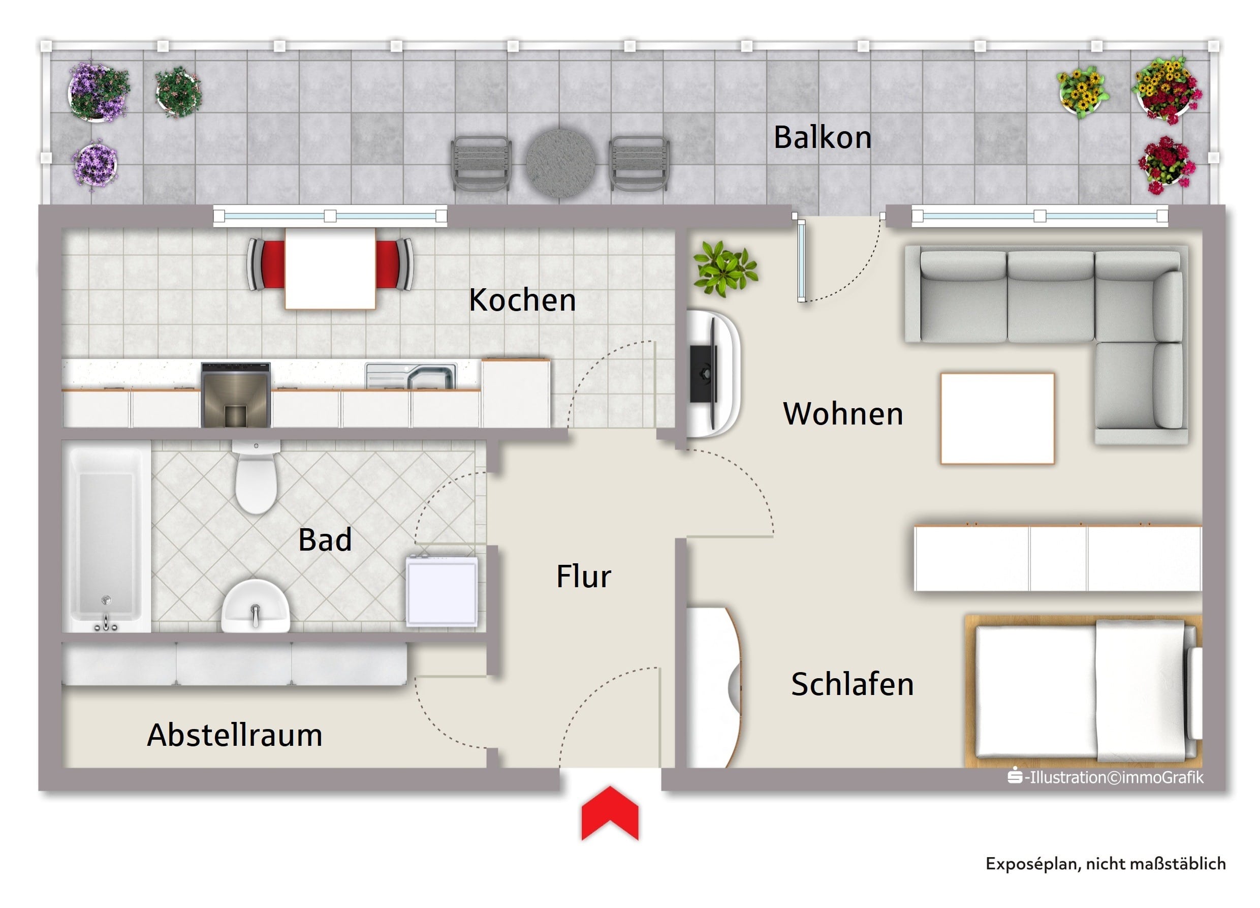 Wohnung zum Kauf 149.000 € 1 Zimmer 45 m²<br/>Wohnfläche Altenberg Oberasbach 90522