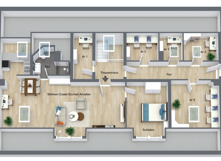 Wohnung zum Kauf 199.000 € 2 Zimmer 48,5 m²<br/>Wohnfläche Dachgeschoss, 3.<br/>Geschoss Stegaurach Stegaurach 96135