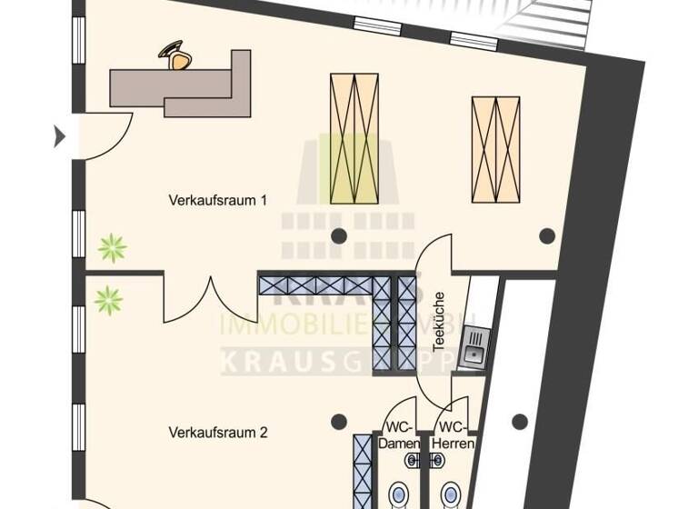 Ladenfläche zur Miete provisionsfrei 2.310 € 2 Zimmer 105 m² Verkaufsfläche Bergheim Heidelberg 69115