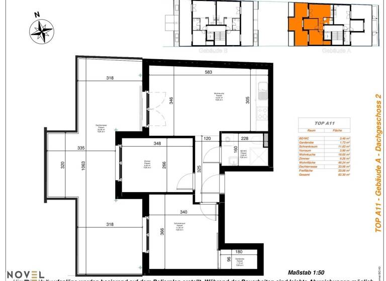 Wohnung zum Kauf - Erstbezug 296.000 € 2 Zimmer 49,2 m² 3. Geschoss Wien,Simmering 1110