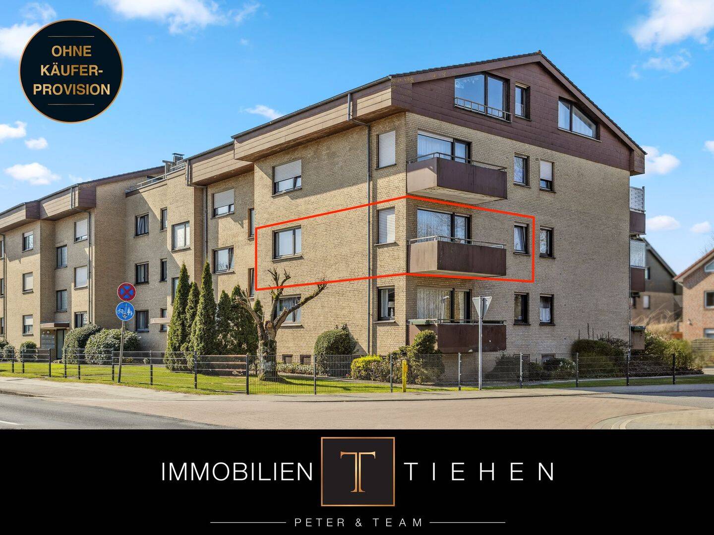 In Ziegel investiert, in Ruhe kassiert (II): Vermietete Etagenwohnung mit Balkon nahe Ems & Zentrum