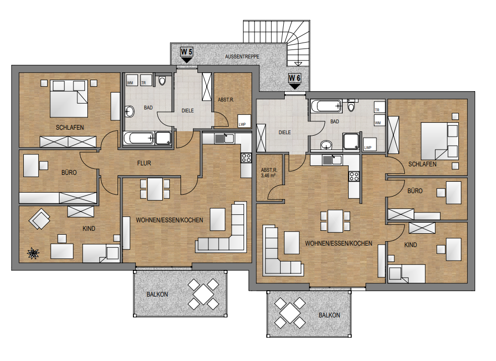 Wohnung zur Miete 1.030 € 4 Zimmer 122,4 m²<br/>Wohnfläche 2.<br/>Geschoss ab sofort<br/>Verfügbarkeit Zell Zell 93199