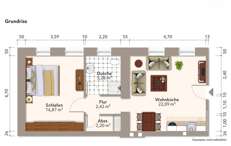 Wohnung zur Miete 480 € 48 m²<br/>Wohnfläche 01.01.2025<br/>Verfügbarkeit Bilsdorf Nalbach / Bilsdorf 66809