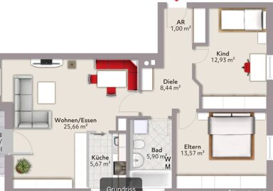 Terrassenwohnung zur Miete 770 € 3 Zimmer 75 m² EG frei ab 01.01.2025 Haslach Traunstein 83278