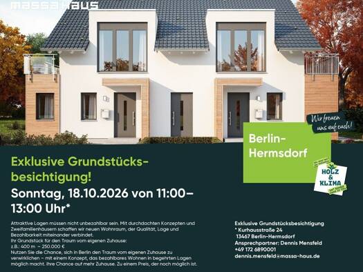 Grundstück zum Kauf 245.000 € 400 m² Grundstück Reinickendorf Berlin 13403