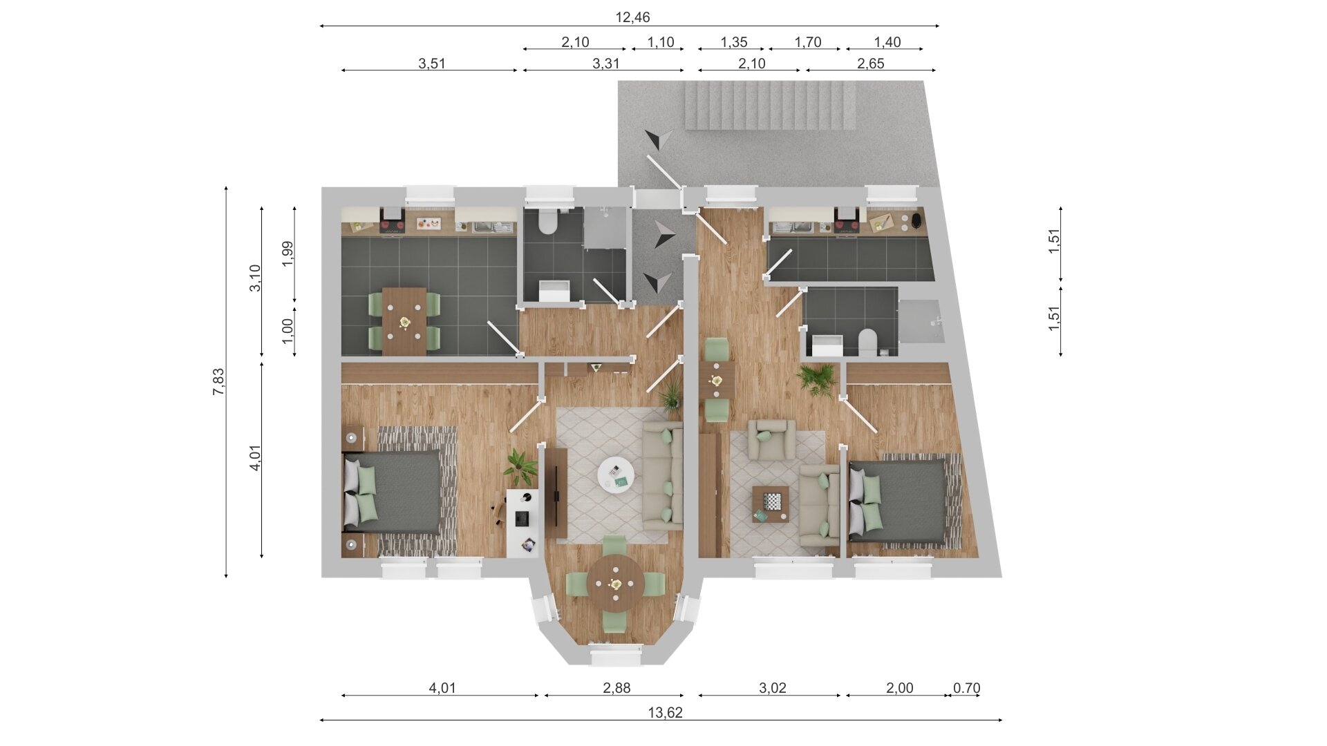 Immobilie zum Kauf als Kapitalanlage geeignet 620.000 € 601,8 m²<br/>Fläche 2.592 m²<br/>Grundstück Wiek Wiek 18556