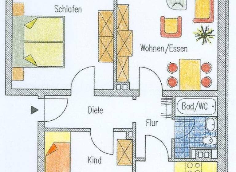 Wohnung zum Kauf provisionsfrei 118.000 € 3,5 Zimmer 61,2 m² 3. Geschoss In der Großen Heide 4 Eving Dortmund 44339