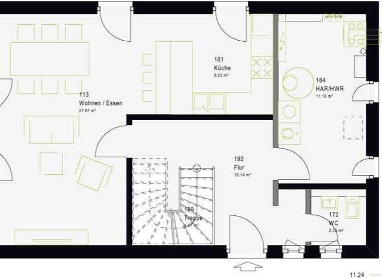 Einfamilienhaus zum Kauf provisionsfrei 285.999 € 4 Zimmer 127 m² 820 m² Grundstück Loverich Baesweiler 52499