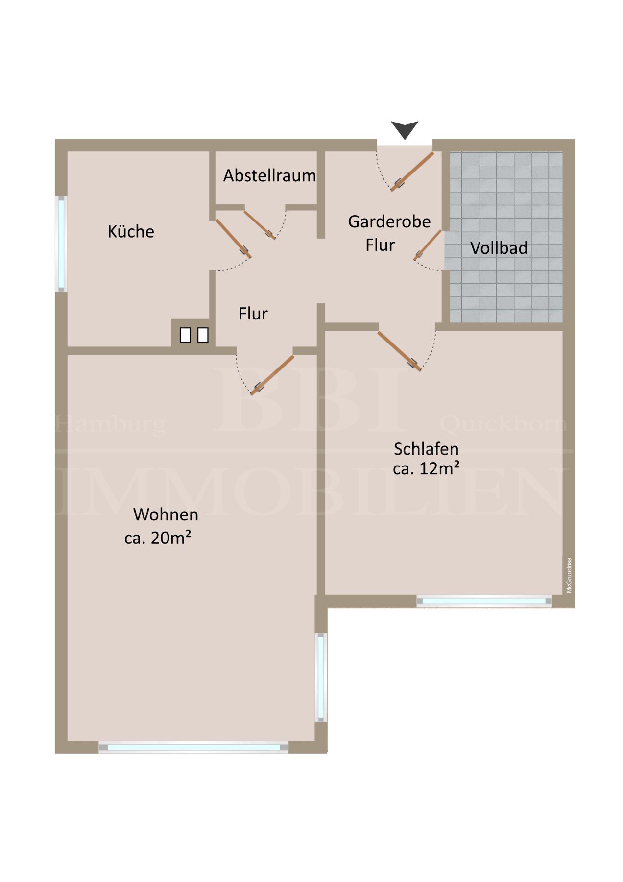 Wohnung zum Kauf 350.000 € 2 Zimmer 46 m²<br/>Wohnfläche Altona - Altstadt Hamburg 22767