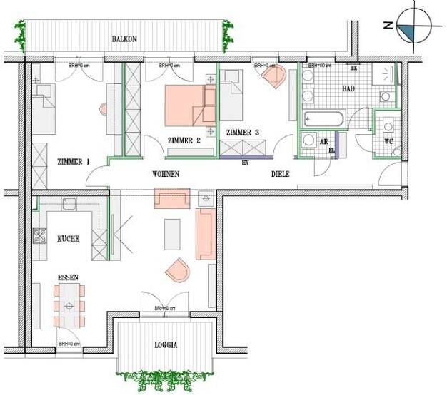 Wohnung zum Kauf provisionsfrei 452.000 € 4 Zimmer 113,1 m² 1. Geschoss Fettenvorstadt Greifswald 17489