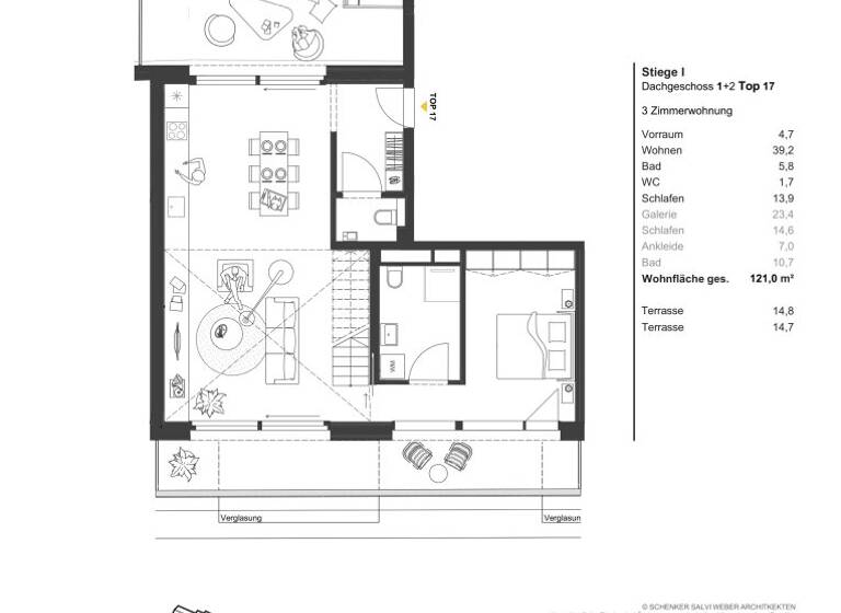 Wohnung zum Kauf - Erstbezug 1.273.300 € 3 Zimmer 120,5 m² Apostelgasse Wien 1030