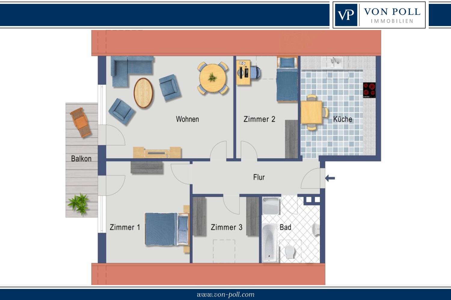 Wohnung zur Miete 790 € 4 Zimmer 95 m²<br/>Wohnfläche Laxten Lingen 49809