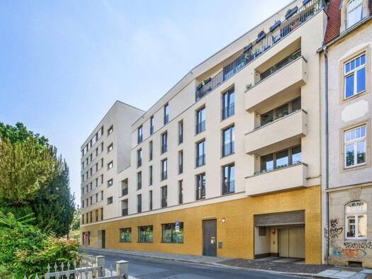 Wohnung zur Miete 442 € 1 Zimmer 27,9 m² 3. Geschoss frei ab 01.04.2026 Prießnitzstraße 1 Äußere Neustadt Dresden 01099