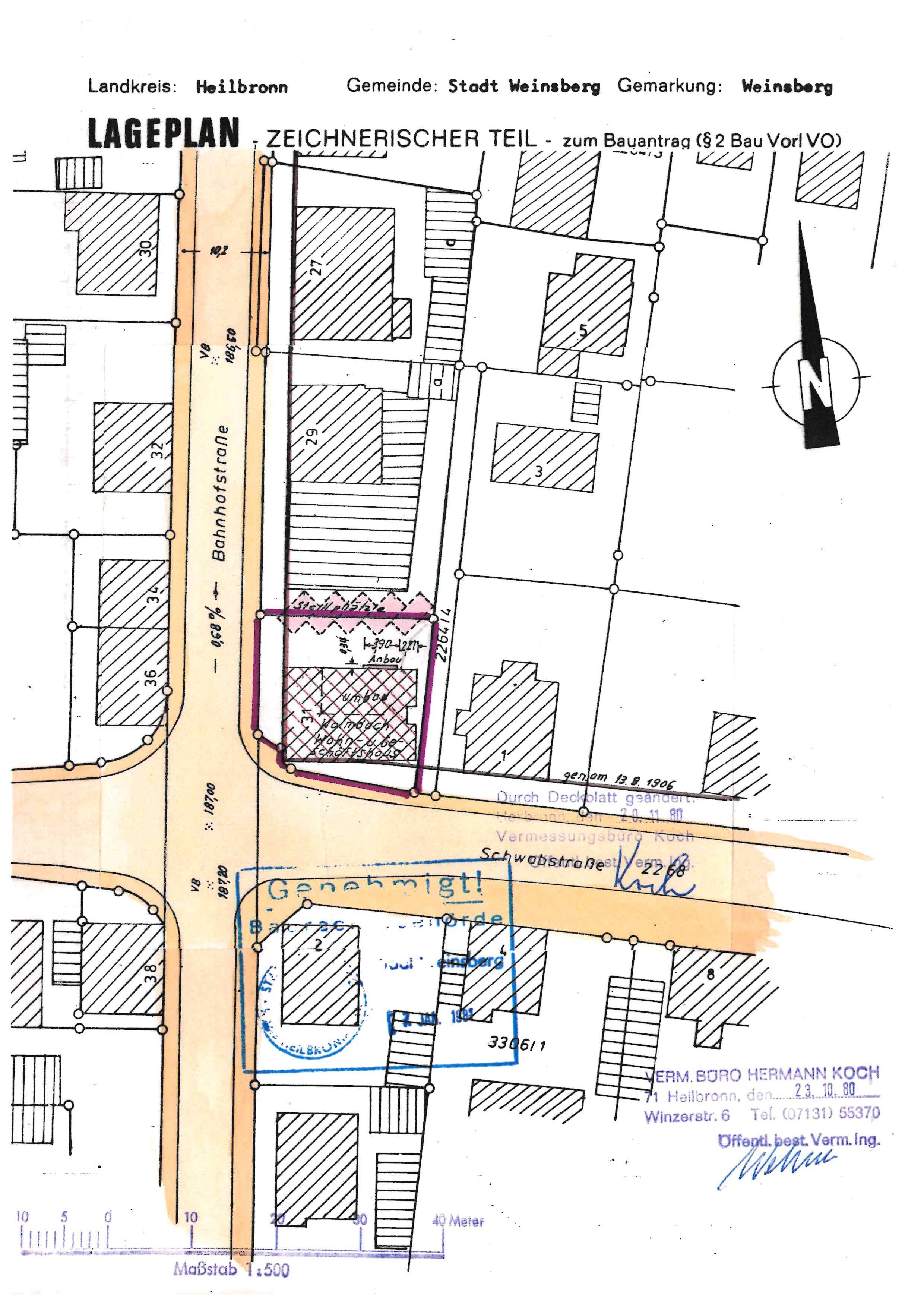 Wohn- und Geschäftshaus zum Kauf als Kapitalanlage geeignet 720.000 € 360 m²<br/>Fläche 320 m²<br/>Grundstück Weinsberg Weinsberg 74189