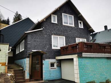 Einfamilienhaus zum Kauf 89.000 € 5 Zimmer 120 m² 823 m² Grundstück frei ab sofort Oelze Katzhütte 98746
