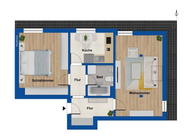Wohnung zum Kauf provisionsfrei 50.000 € 2 Zimmer 62 m² 3. Geschoss Preißelpöhl Plauen 08525