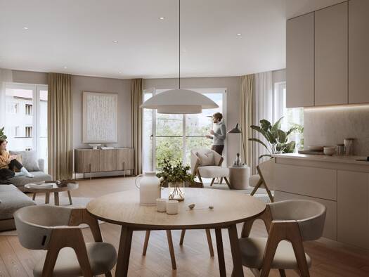 Wohnung zum Kauf - Erstbezug provisionsfrei 494.140 € 4 Zimmer 88,6 m² 5. Geschoss Südvorstadt Leipzig 04275