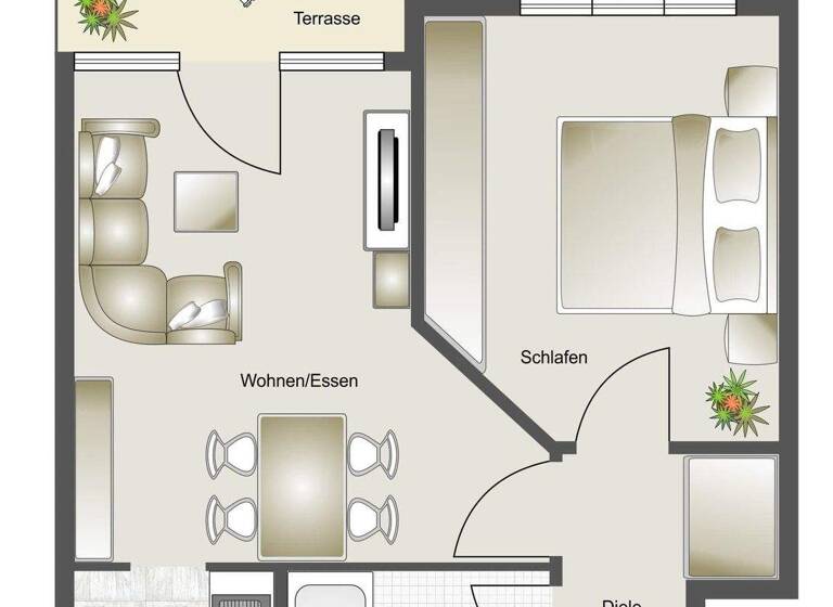 Wohnung zum Kauf 198.000 € 2 Zimmer 45 m² Allner Hennef 53773