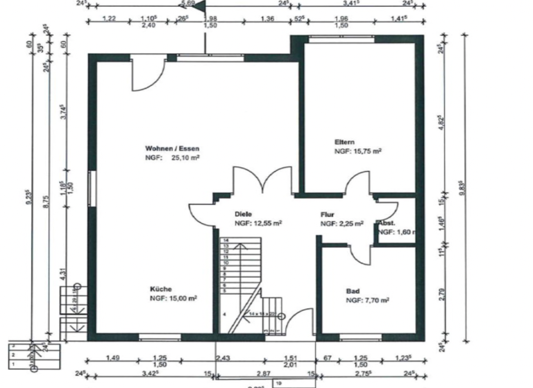 Einfamilienhaus zum Kauf 698.000 € 7 Zimmer 201 m² 376 m² Grundstück Leihgestern Linden 35440