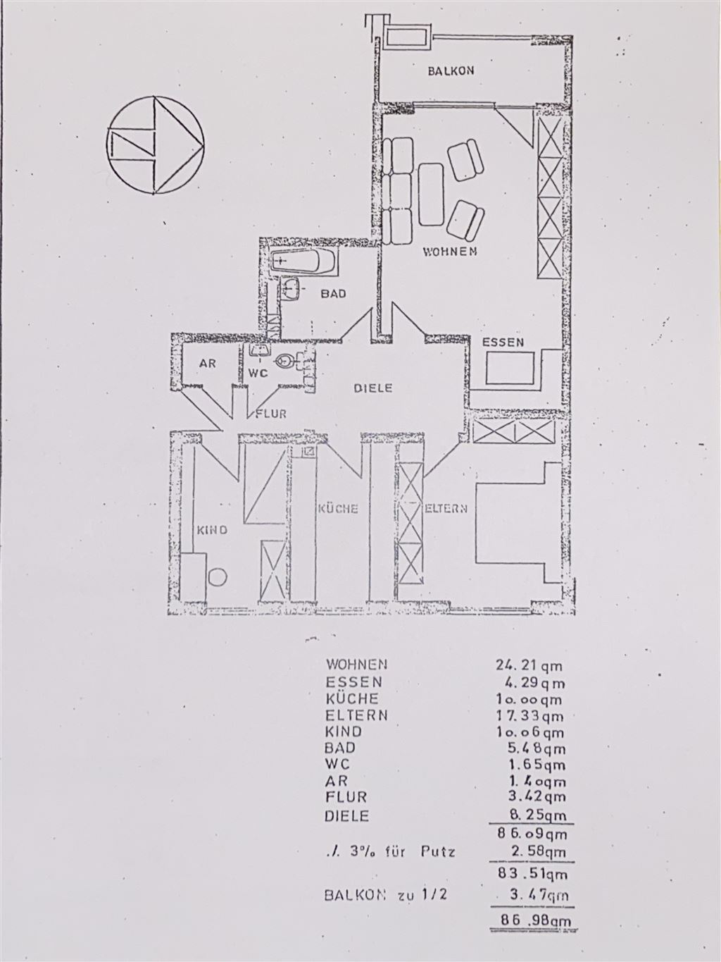 Wohnung zum Kauf 379.000 € 3 Zimmer 87 m²<br/>Wohnfläche 1.<br/>Geschoss Äußerer Westen Regensburg 93049