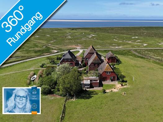 Einfamilienhaus zum Kauf 395.000 € 15 Zimmer 272 m² 8.922 m² Grundstück frei ab sofort Ipkenswarft 1 Hallig Hooge 25859