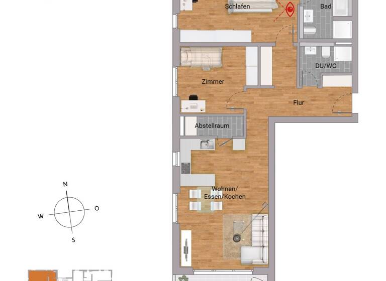 Terrassenwohnung zum Kauf - Neubau provisionsfrei 449.900 € 3 Zimmer 95,6 m²<br/>Wohnfläche EG<br/>Geschoss Adolf-Reichwein-Straße 25 Niederrodenbach Rodenbach 63517