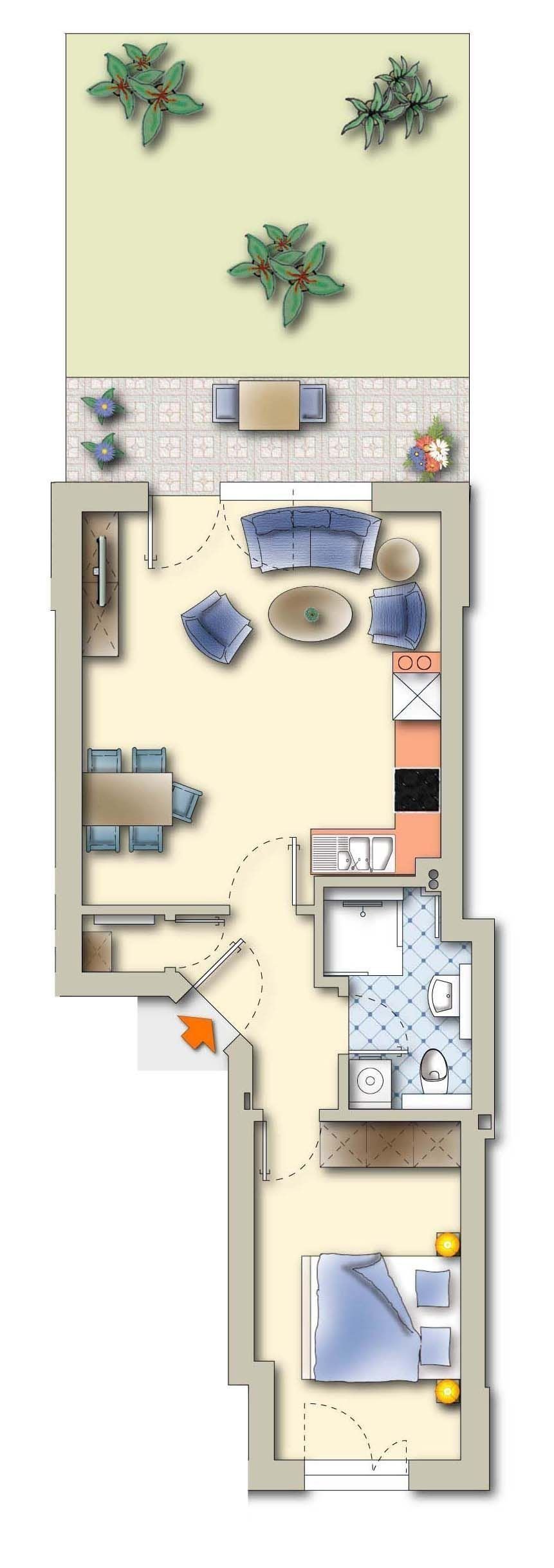 Wohnung zum Kauf provisionsfrei 326.400 € 2 Zimmer 50,2 m²<br/>Wohnfläche EG<br/>Geschoss ab sofort<br/>Verfügbarkeit Prerow 18375