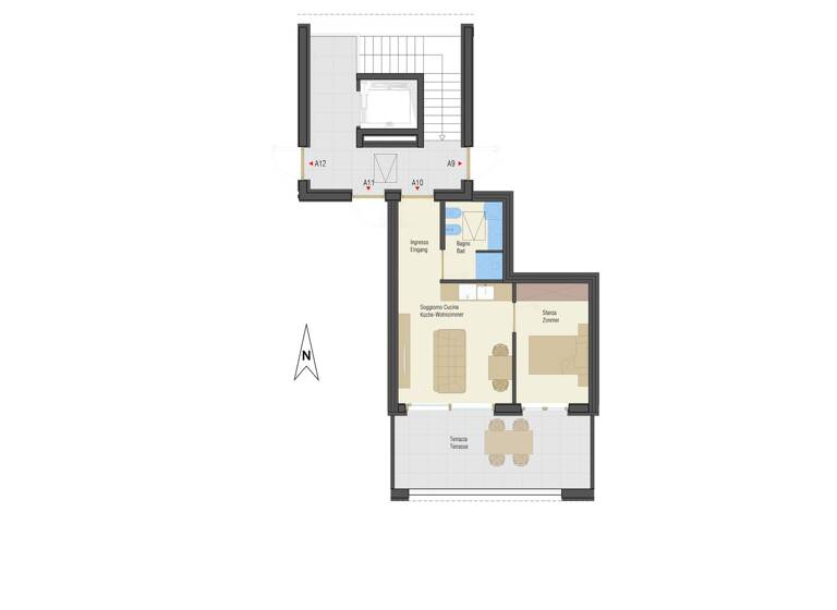 Wohnung zum Kauf 340.000 € 2 Zimmer 33,9 m² 2. Geschoss Bozner Straße 1 Neumarkt 39044