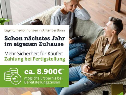 Wohnung zum Kauf - Erstbezug provisionsfrei 399.900 € 3 Zimmer 73,2 m² Elisabeth-Habeth-Weg 24-32 Witterschlick Alfter 53347