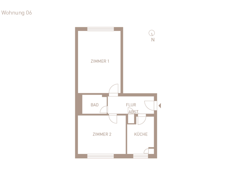 Wohnung zum Kauf provisionsfrei als Kapitalanlage geeignet 285.000 € 2 Zimmer 51,2 m² Gilbertstraße 27 St. Pauli Hamburg 22767