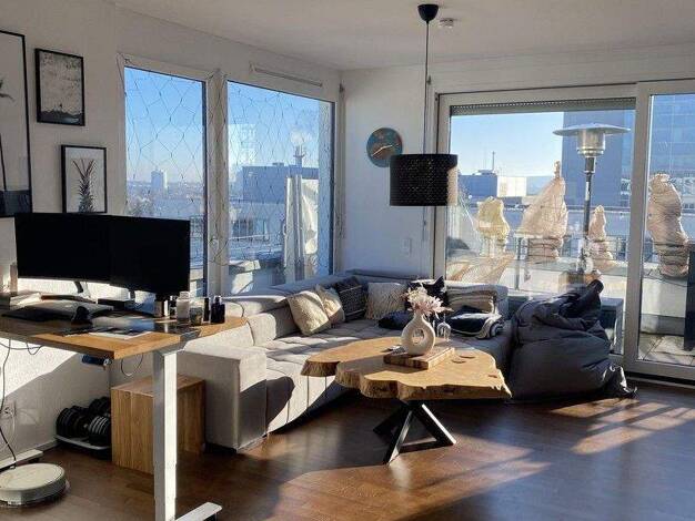 Penthouse zur Miete 1.300 € 2,5 Zimmer 70 m² 5. Geschoss frei ab 01.06.2026 Möhringen Stuttgart 70567