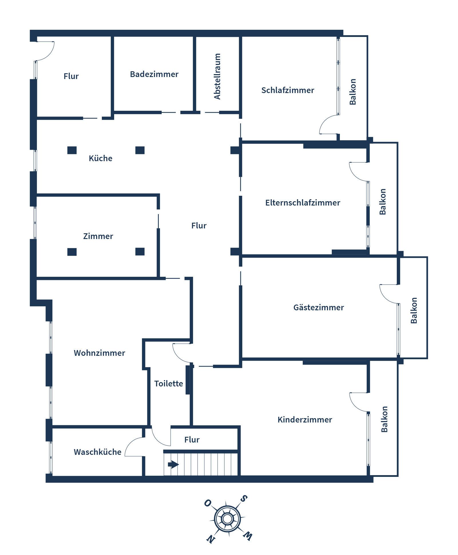 Wohnung zum Kauf 349.000 € 6 Zimmer 228 m²<br/>Wohnfläche 1.<br/>Geschoss Industriegebiet Demag / Reme Wetter (Ruhr) 58300